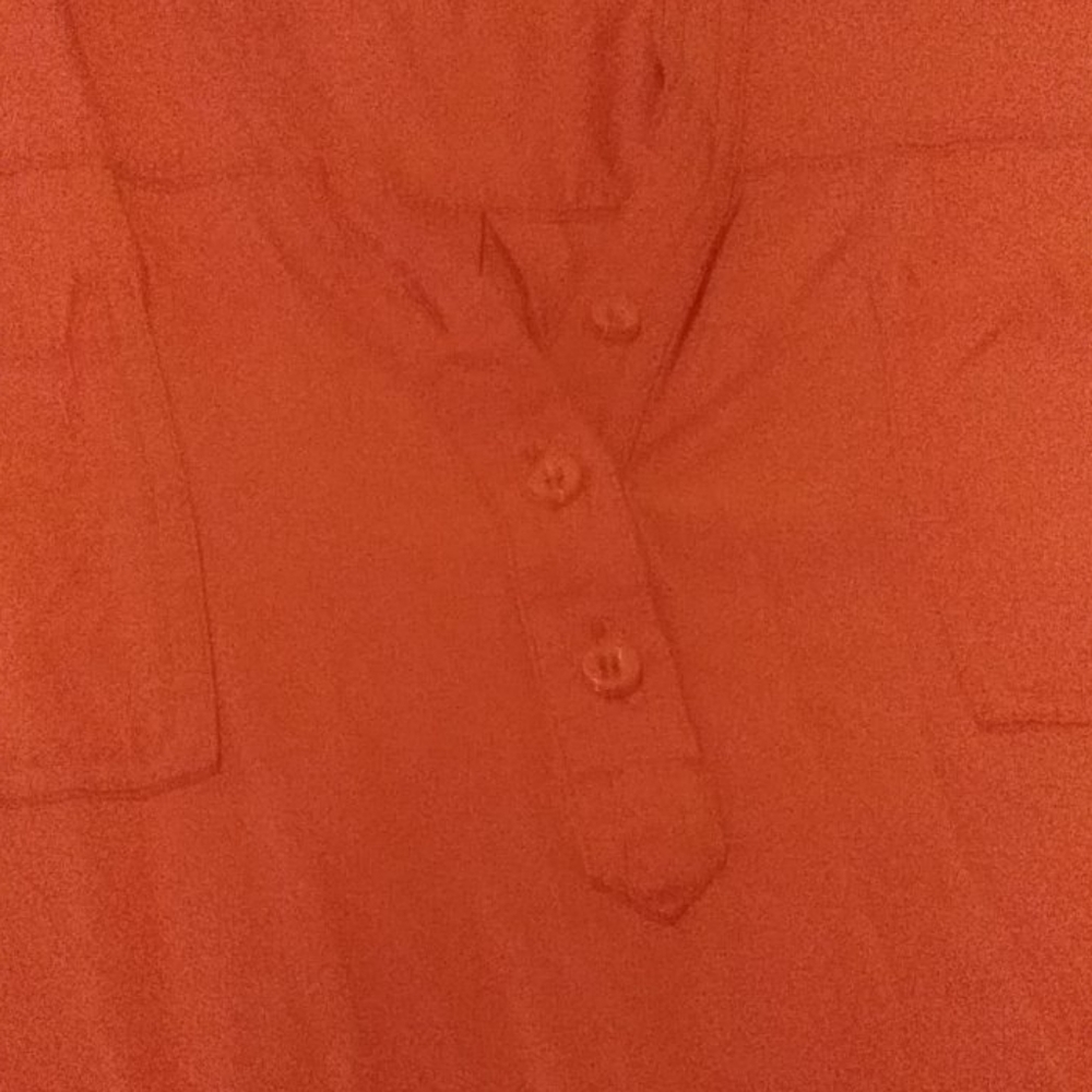 Orange button down shirt - Picture 2 of 3